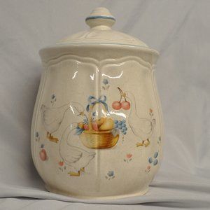 12 cup vintage goose geese cookie jar Japanese (229w)